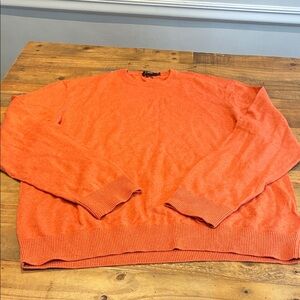 J. Crew Vibrant Orange Crewneck Sweater